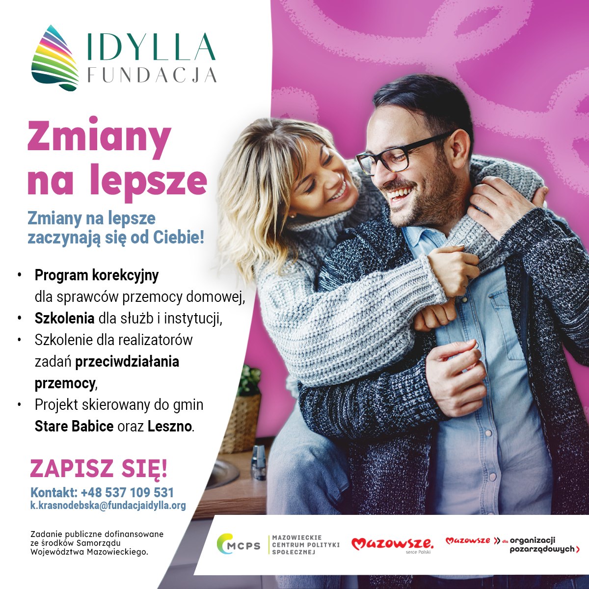 „Zmiany na lepsze” – program mający na celu przerwanie cyklu przemocy domowej