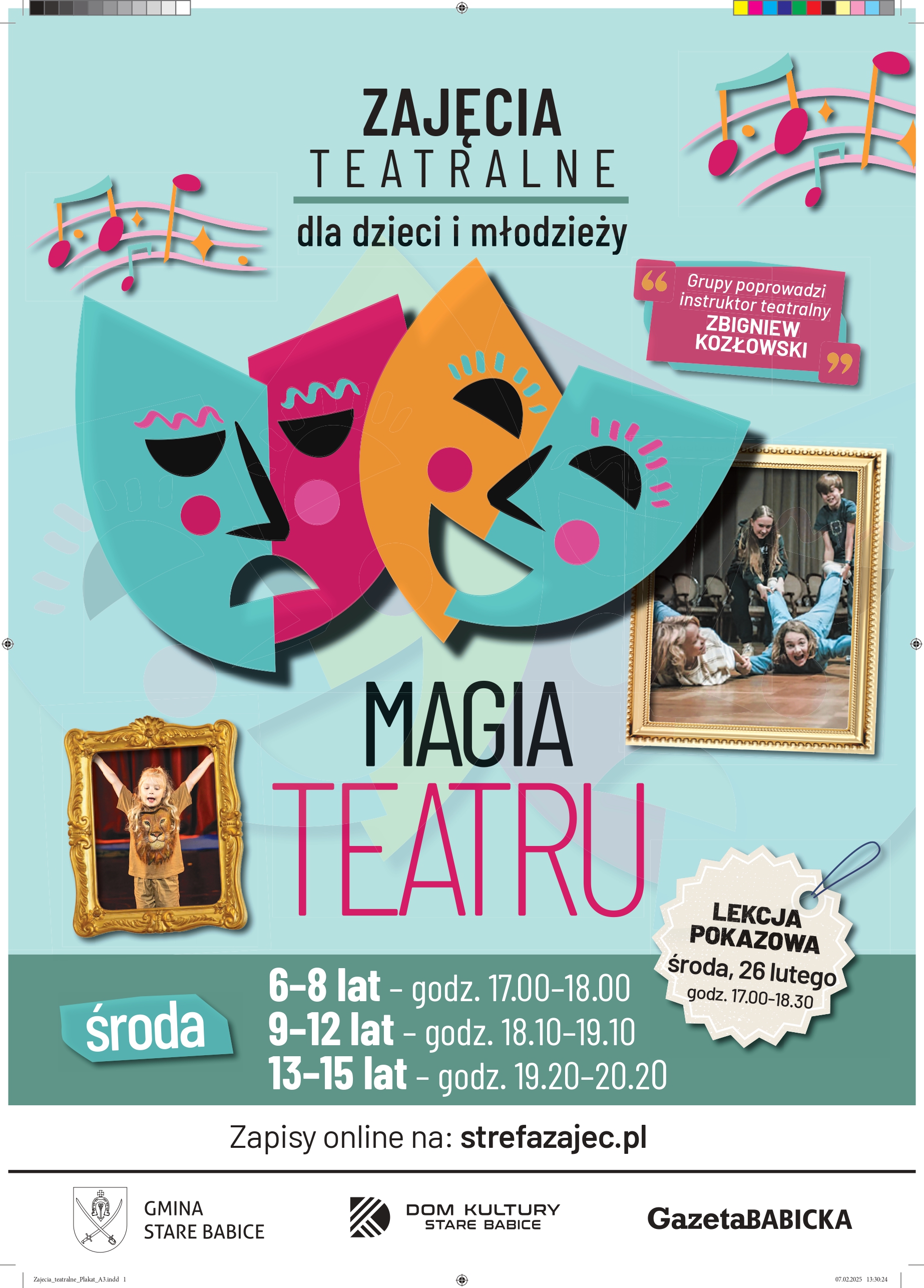 Zapraszamy na zajęcia teatralne „Magia teatru”!