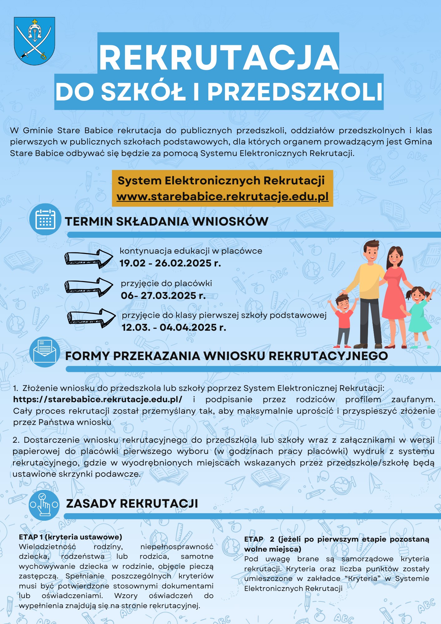 Trwa rekrutacja do przedszkoli, oddziałów przedszkolnych i szkół podstawowych