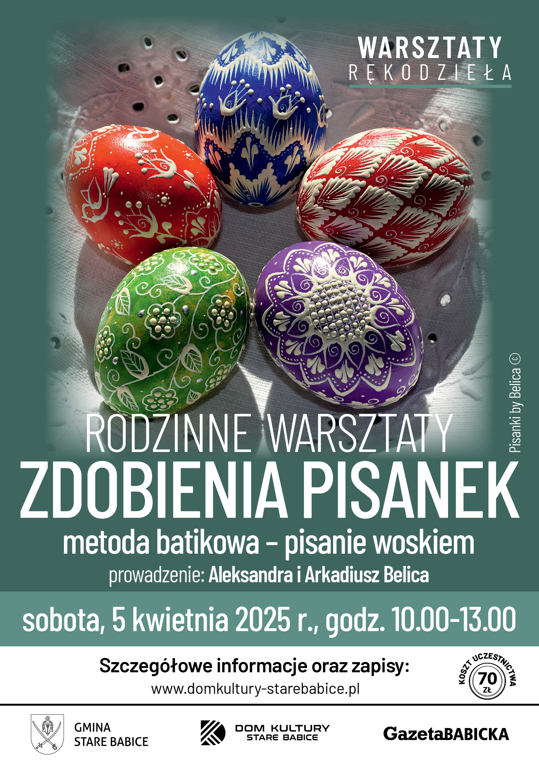 Rodzinne warsztaty zdobienia pisanek – zapraszamy!