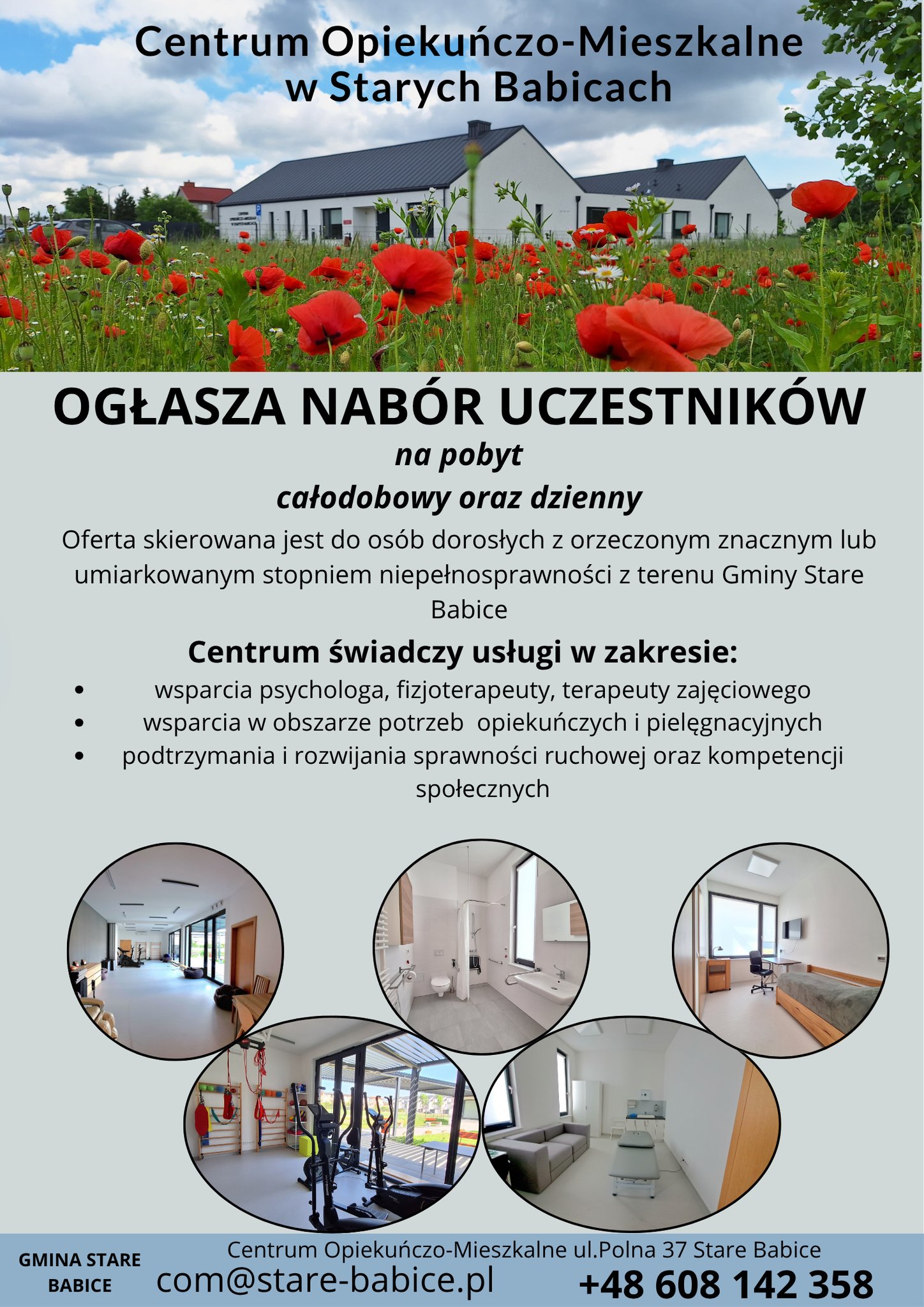 „Nabór uczestników do Centrum Opiekuńczo-Mieszkalnego w Starych Babicach”