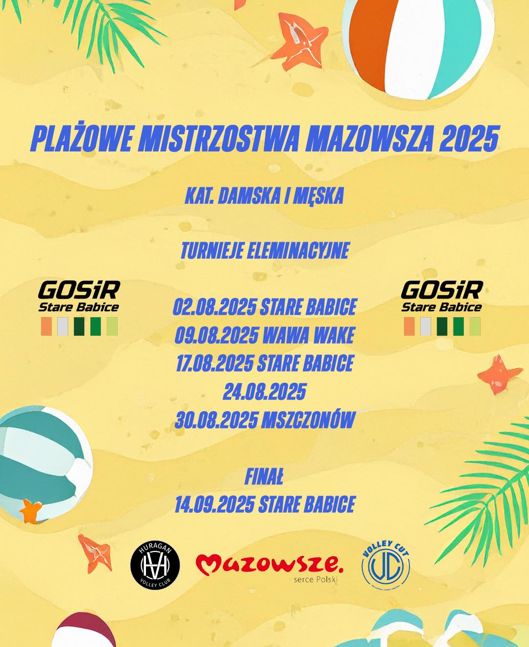 Plażowe Mistrzostwa Mazowsza 2025