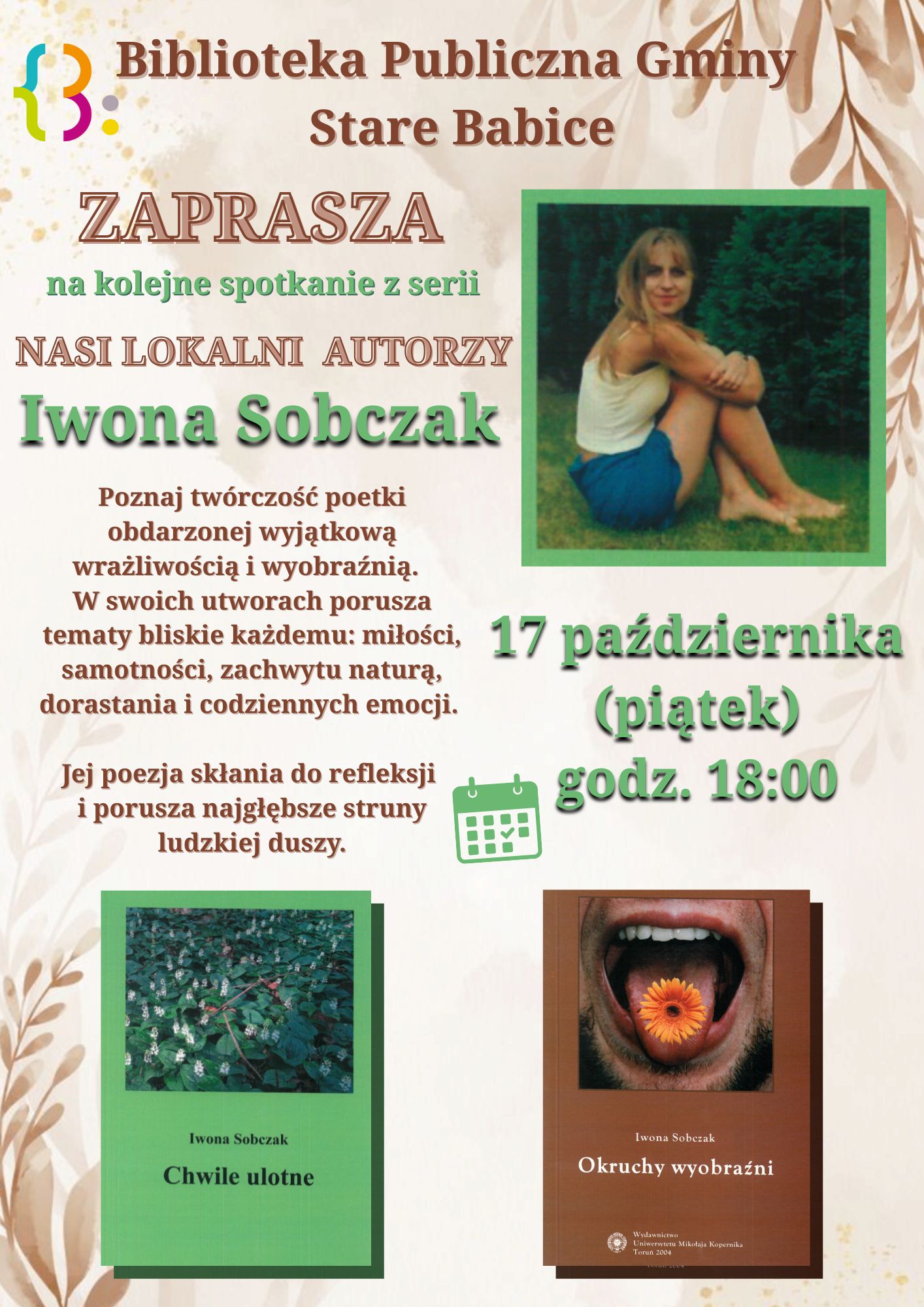 Nasi lokalni autorzy – Iwona Sobczak