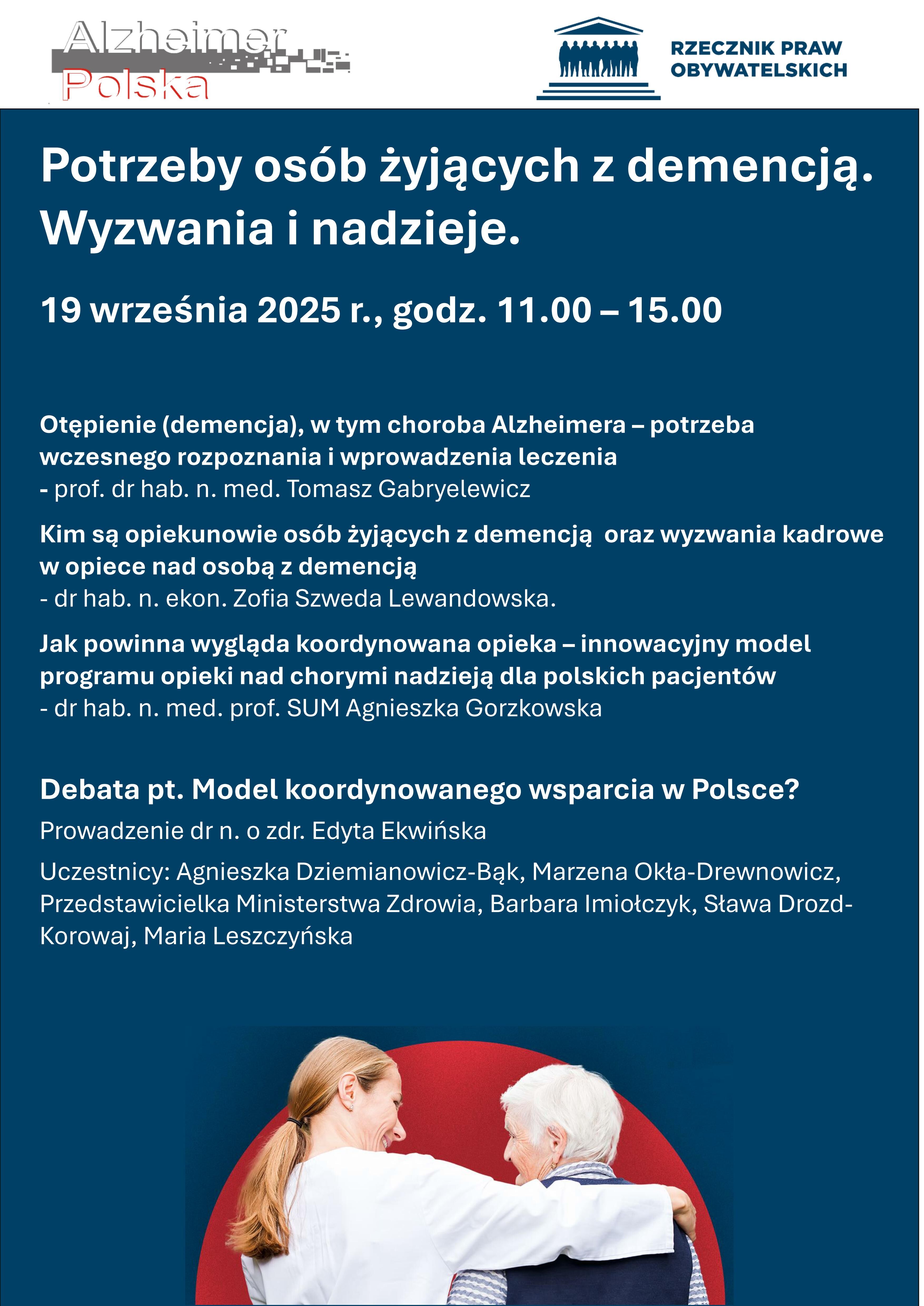 Konferencja pt. „Potrzeby osób żyjących z demencją. Wyzwania i nadzieje”