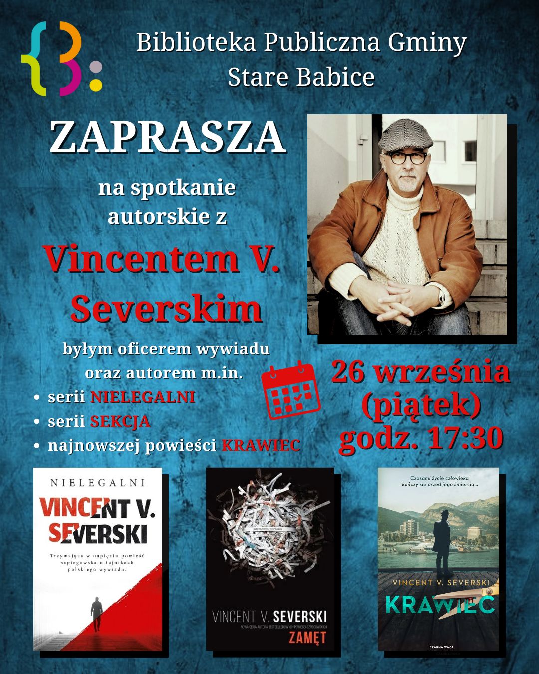 Biblioteka Publiczna Gminy Stare Babice zaprasza na spotkania autorskie