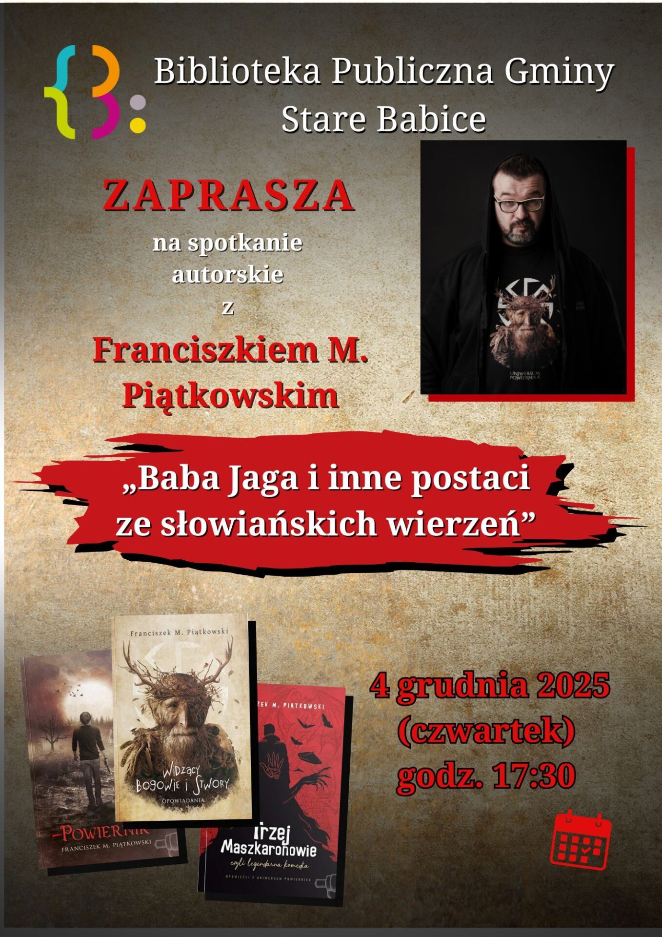 📚✨ Spotkanie autorskie z Franciszkiem M. Piątkowskim!