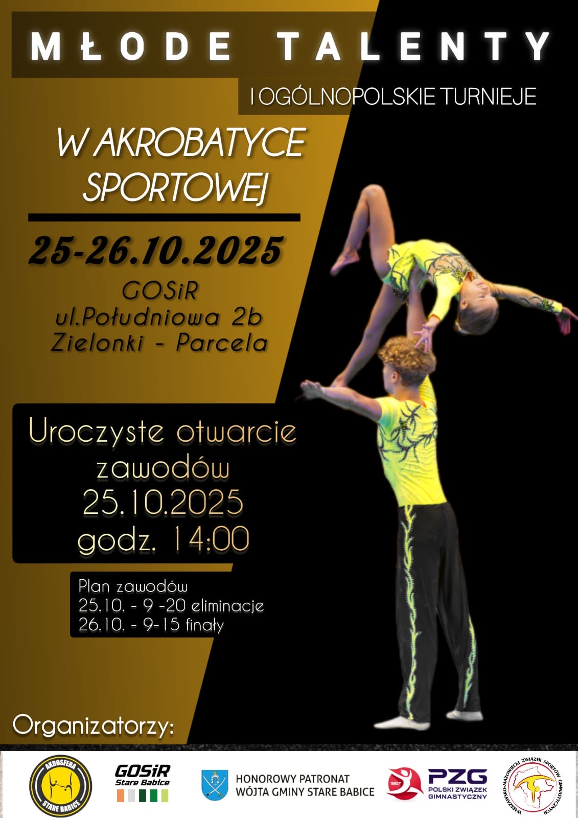 Akrosfera Stare Babice zaprasza na wyjątkowe wydarzenie – Młode Talenty i Ogólnopolskie Turnieje w Akrobatyce Sportowej!