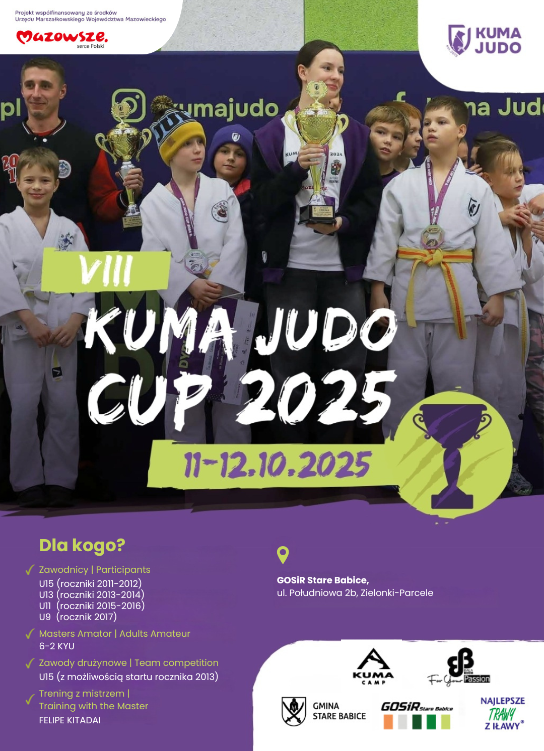 VIII KUMA JUDO CUP 2025 nadchodzi!