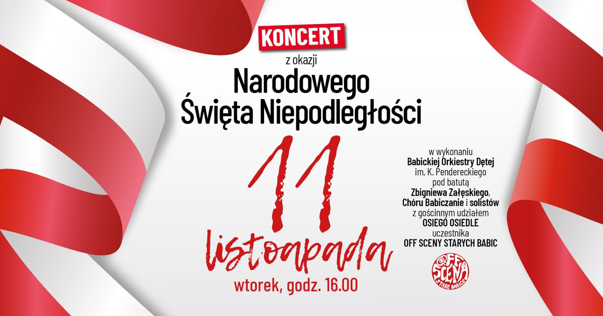 Koncert z okazji Narodowego Święta Niepodległości!