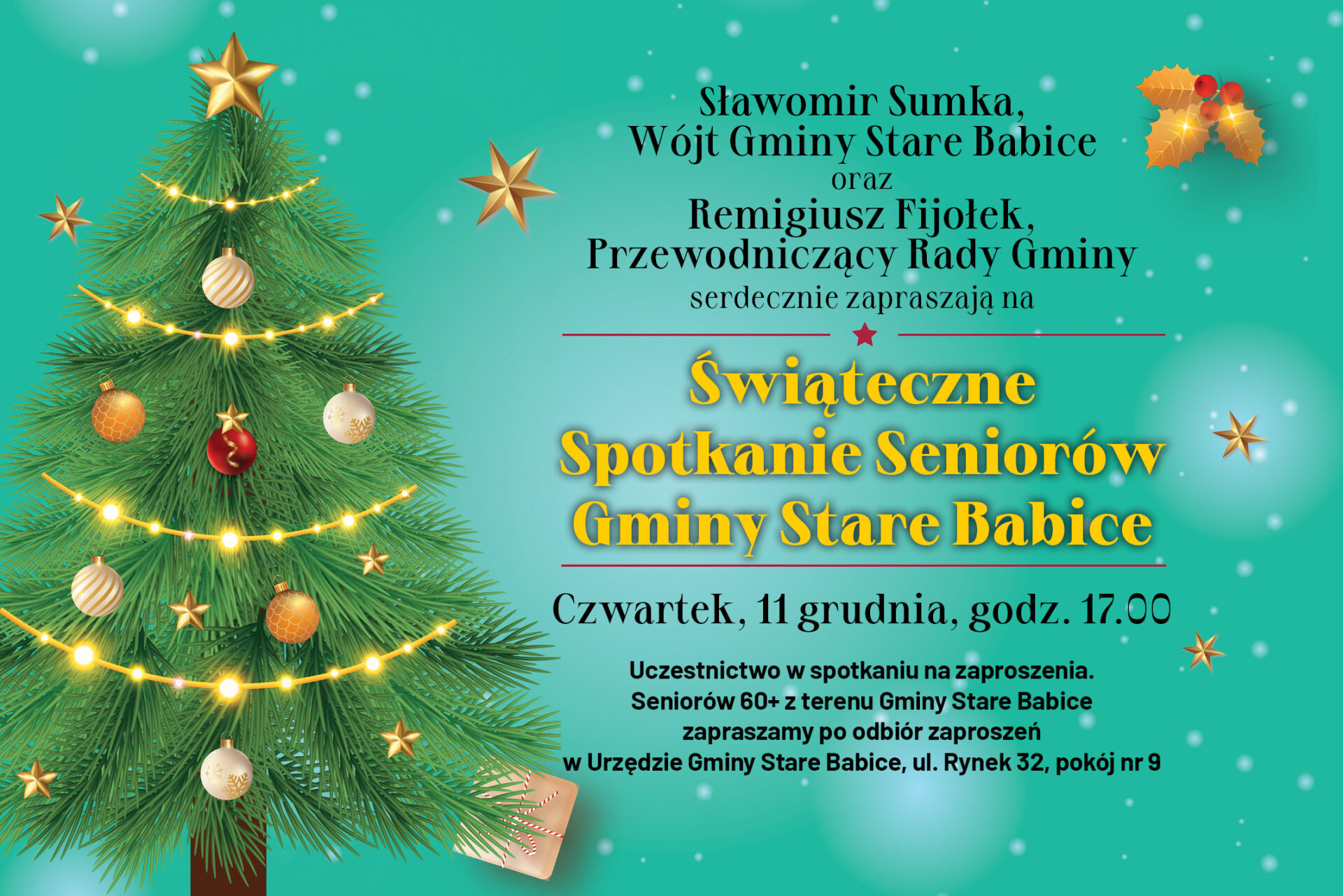 🎄Świąteczne Spotkanie Seniorów Gminy Stare Babice 🎄