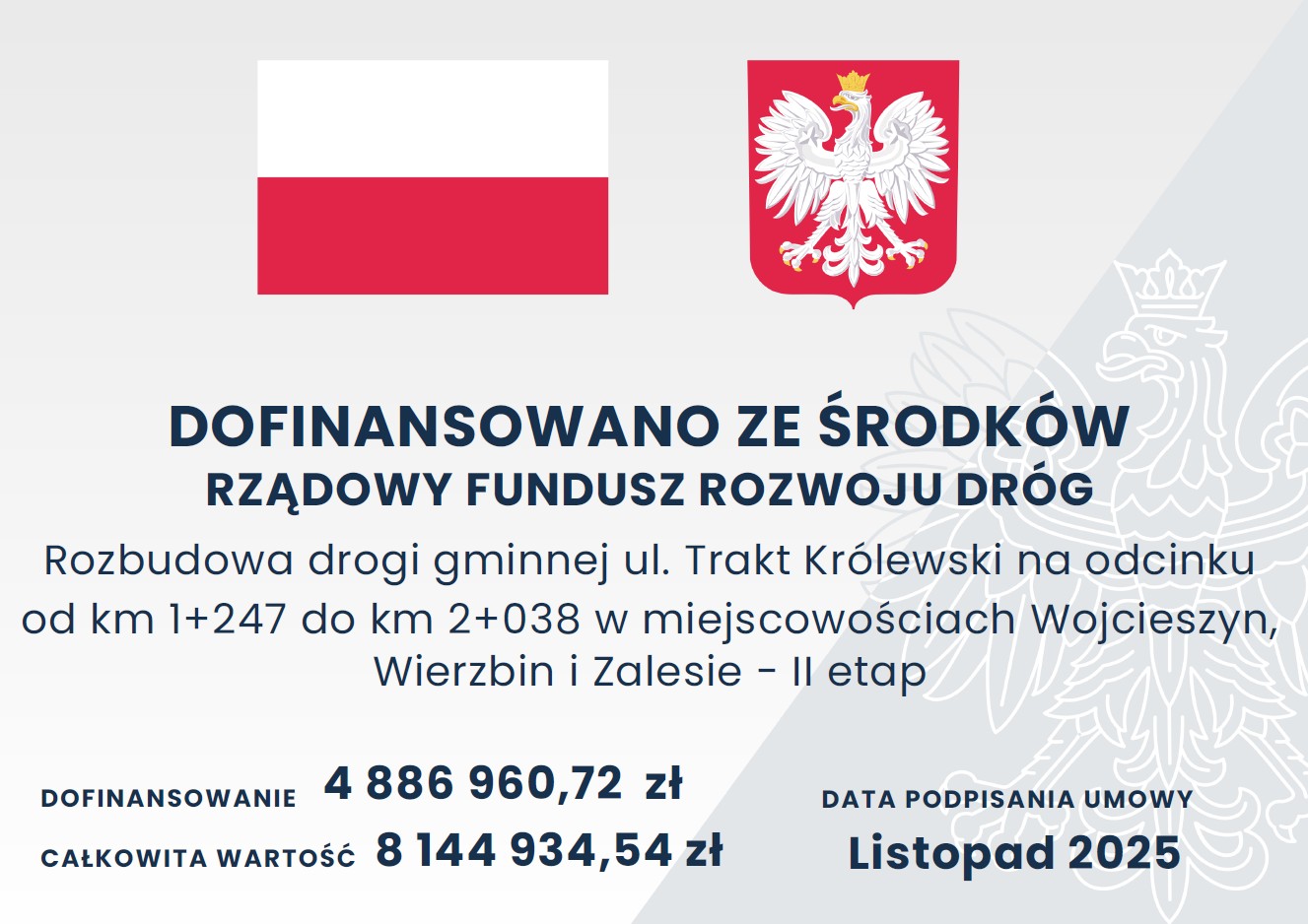Otwarcie ofert w postępowaniu przetargowym – Rozbudowa ul. Trakt Królewski – II etap