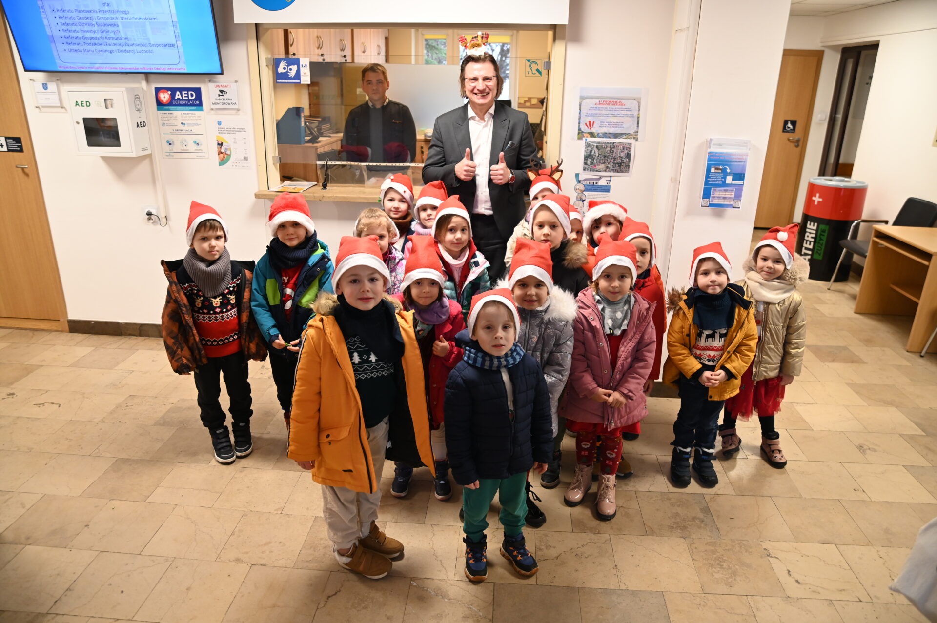 Wizyta dzieci z Przedszkola „Zaczarowany Ołówek” i zaproszenie na Jasełka