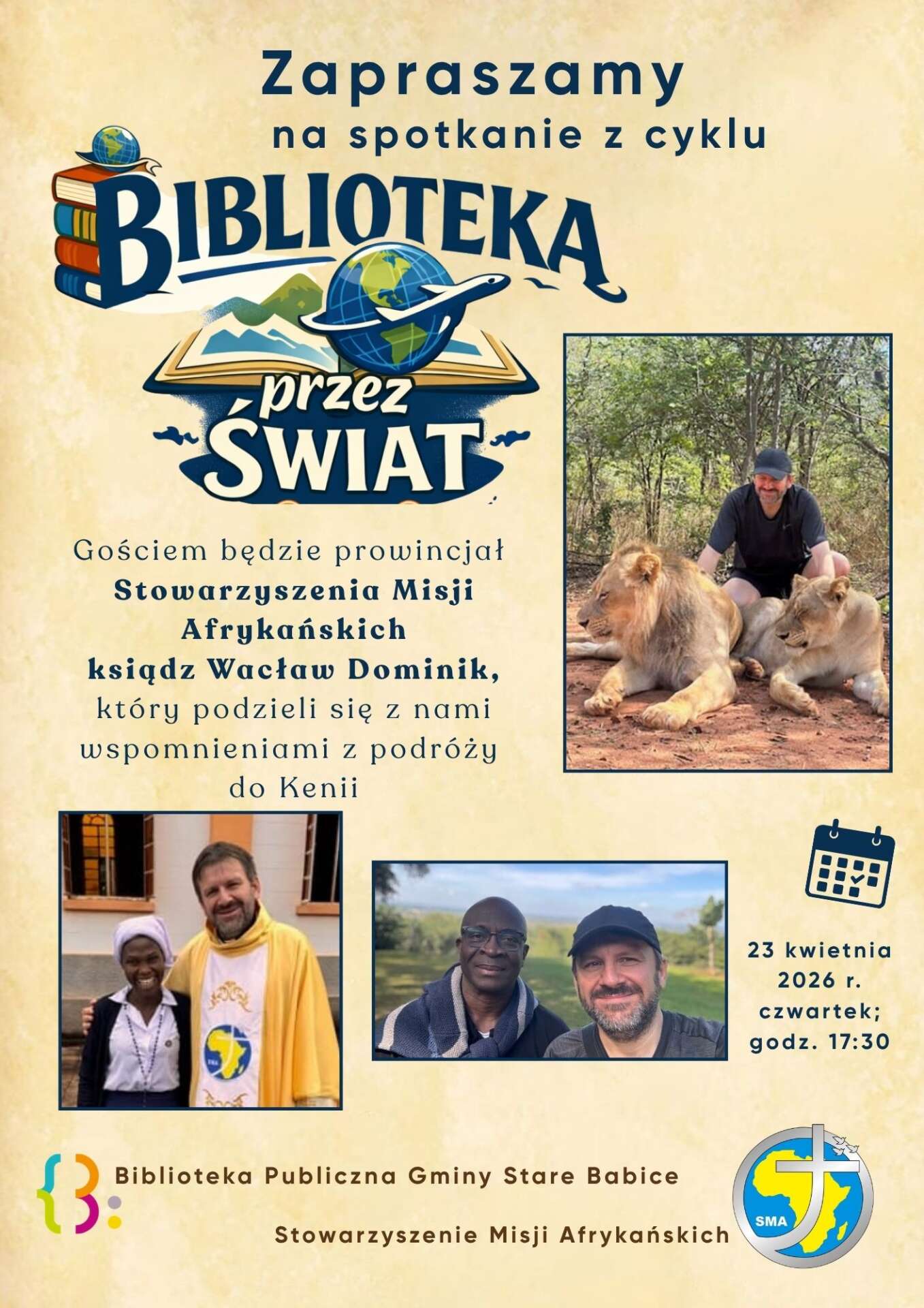 Spotkanie z misjonarzami ze Stowarzyszenia Misji Afrykańskich w ramach cyklu „Biblioteką przez świat”