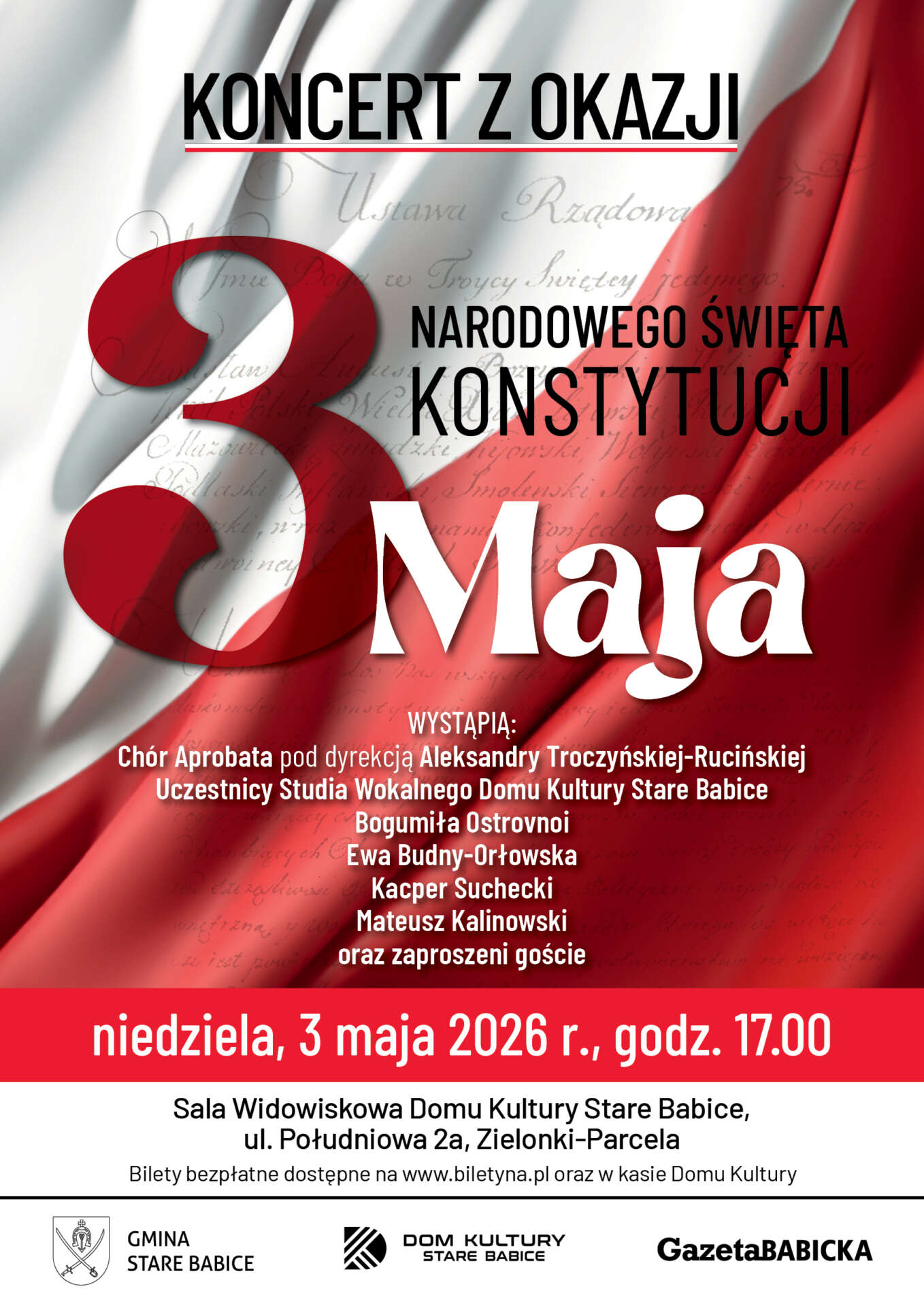 Koncert z okazji Narodowego Święta Konstytucji 3 maja