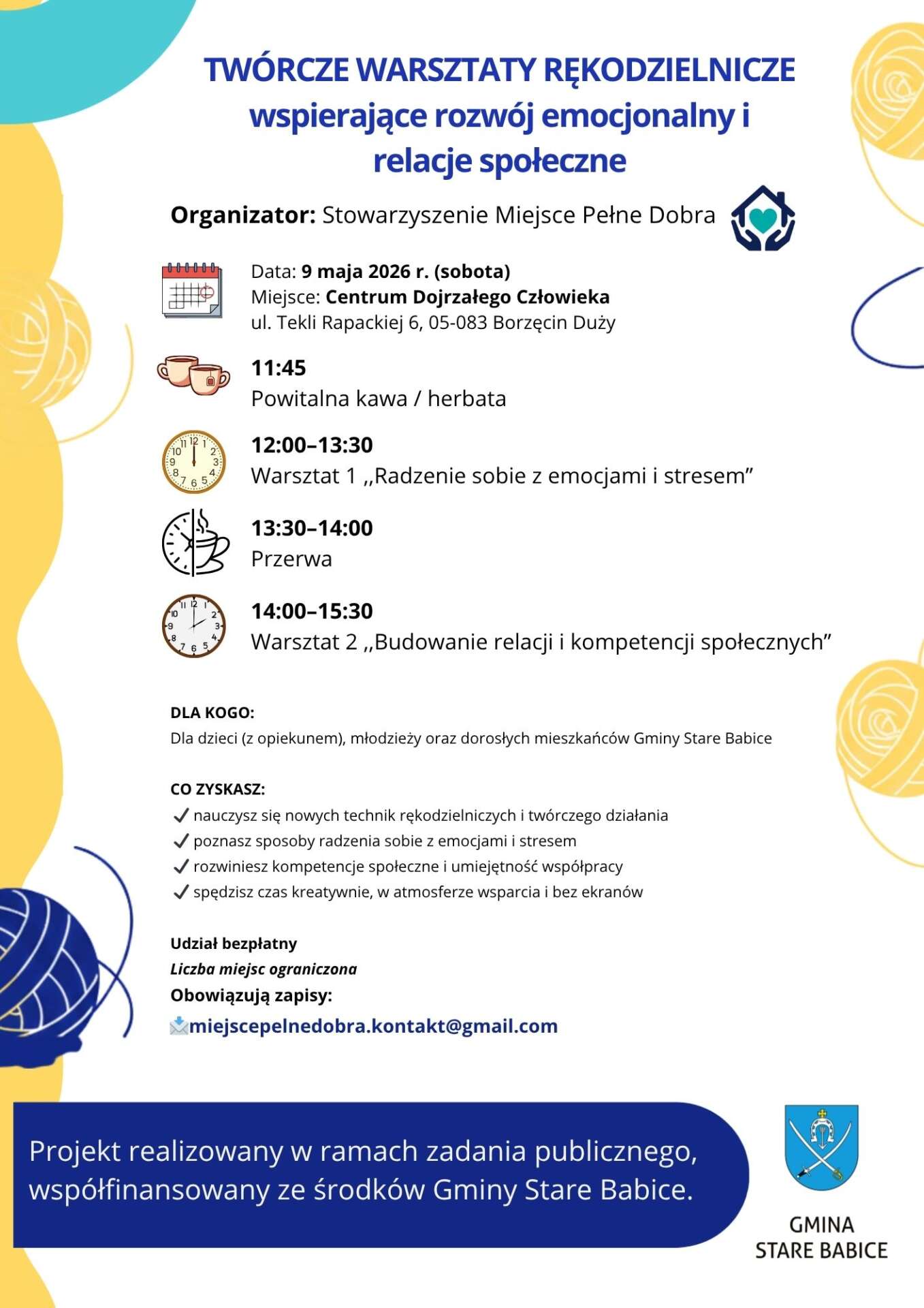 ✨ Twórcze warsztaty rękodzielnicze ✨