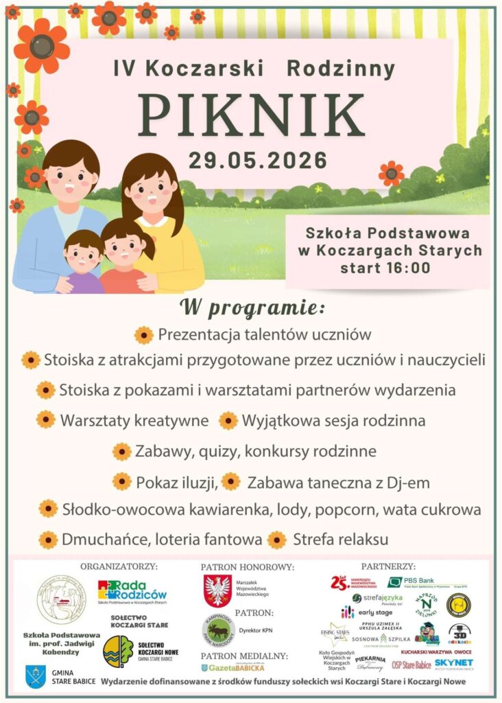 IV Koczarski Rodzinny Piknik już 29 maja!