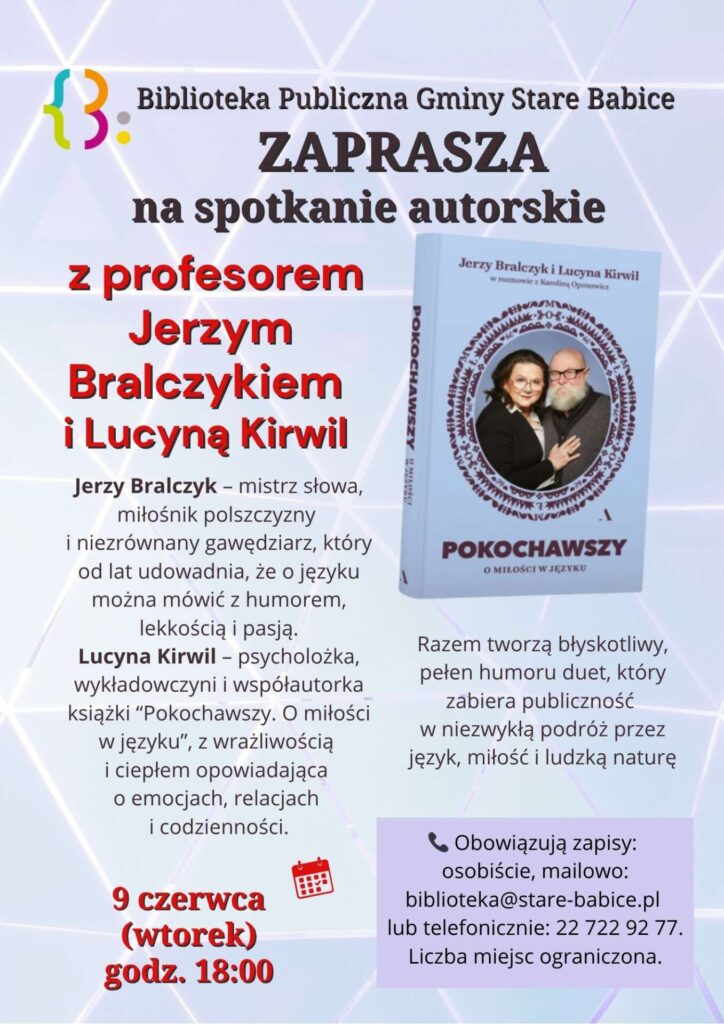 Autorskie spotkanie z profesorem Jerzym Bralczykiem i Lucyną Kirwil