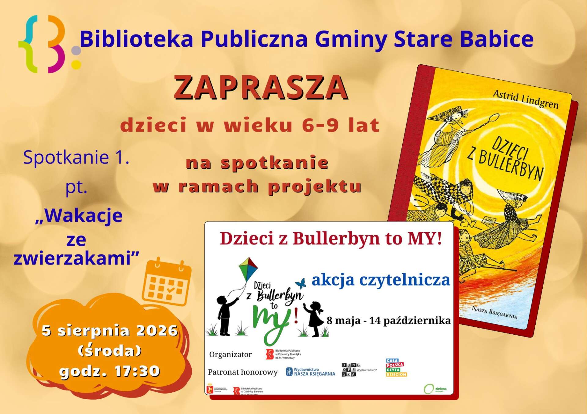 Dzieci z Bullerbyn to MY! – akcja czytelnicza w Bibliotece Publicznej
