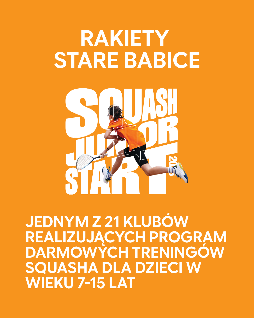 🎾 Bezpłatne zajęcia squasha dla dzieci – ruszają zapisy! 🎾