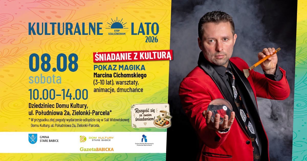 Kulturalne Lato 2026: Śniadanie z Kulturą w dniu 08.08.2026 r.